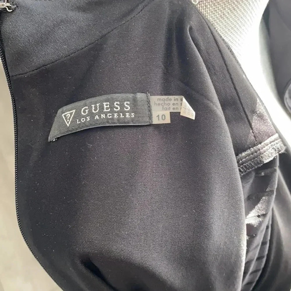 GUESS Long  Sleeve Sheer Dress, Size 10 - Picture 9 of 11